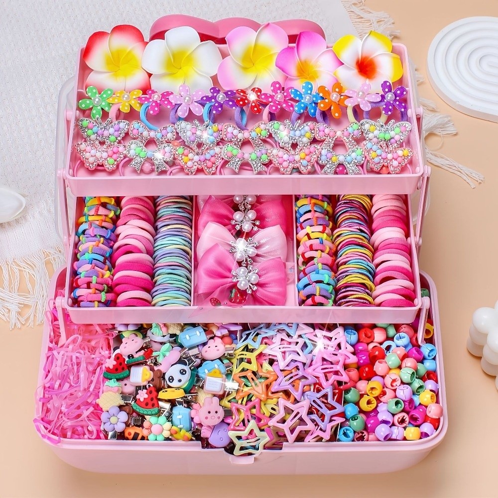 Hair Care Gift Set - Hochelastisches Haarschmuck-Set mit Schleifen, schadet dem