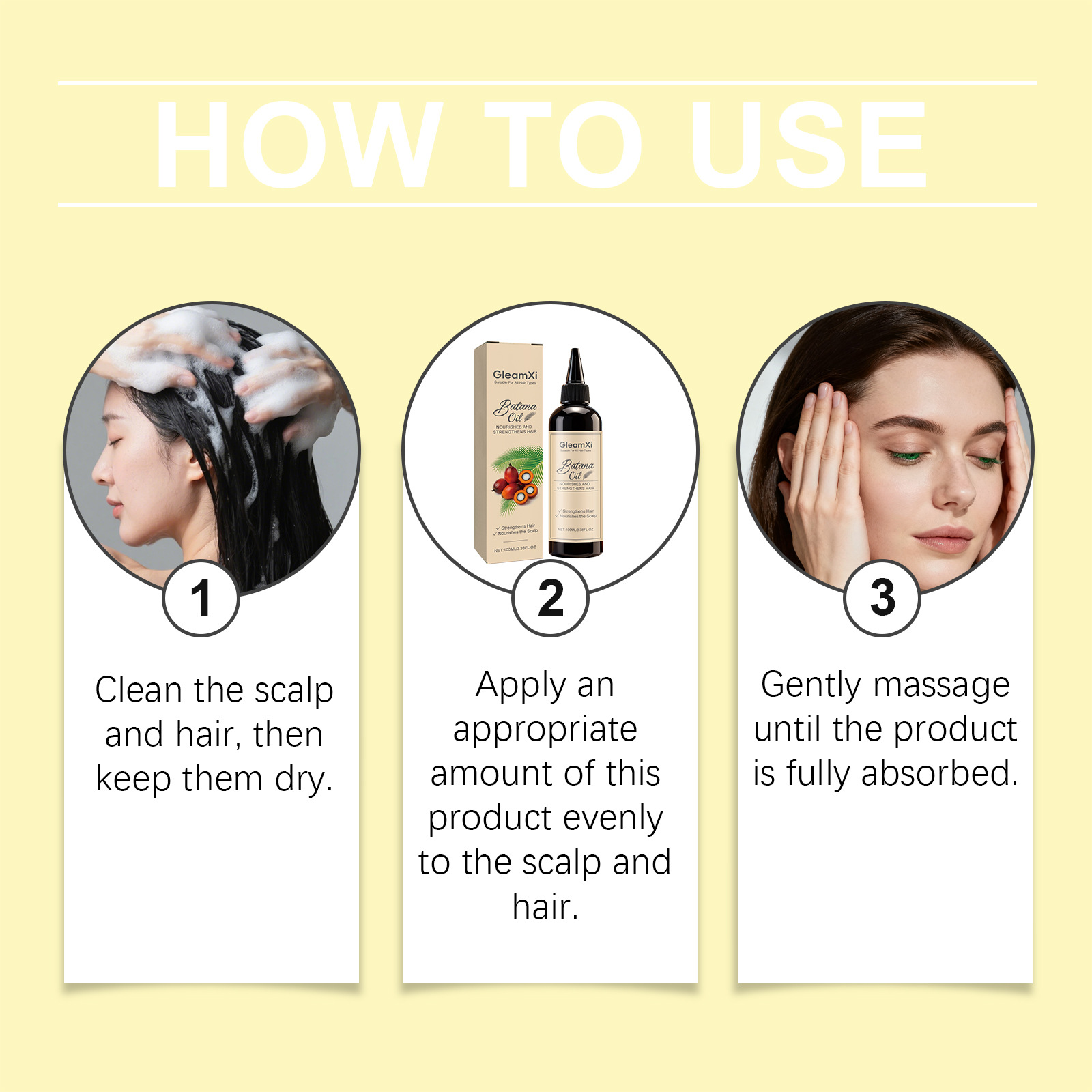 Hair Care Naturally - Batana Haar-Essenzöl Stärkt die Haarwurzeln Anti-Haarausfall