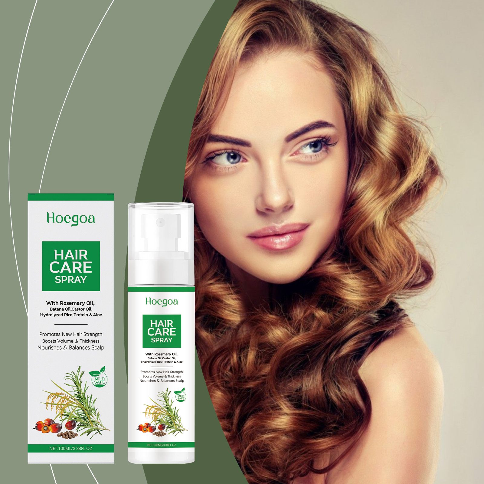 Hair Care Naturally - Hoegoa Kopfhautpflege-Essenzspray Milde Pflege für trockene