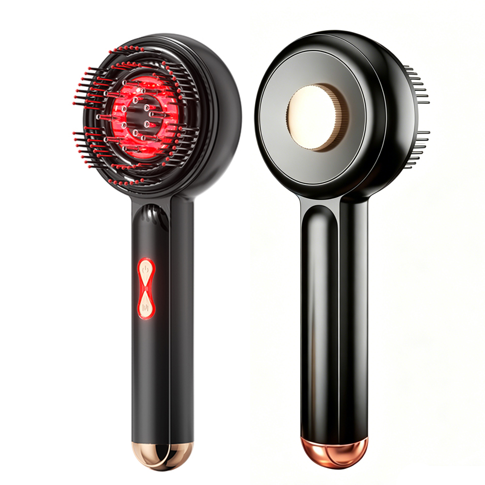 Hair Care For Hair Growth - Elektrischer Rotlicht-Vibrations-Massagekamm Haarpflege Haarwuchs-Massagegerät Kopfhautbürste Anti-Haarausfall