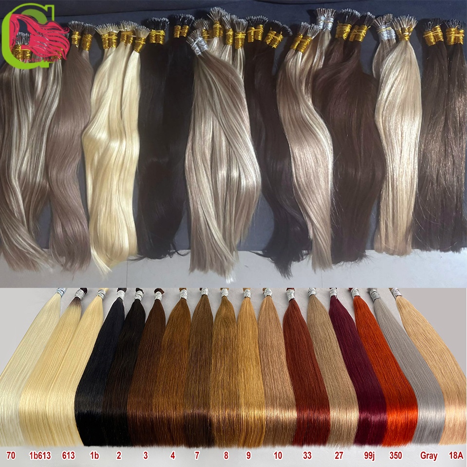 Hair Care Keratin - 100 % Echthaar Nano-Ring-Spitzen-Haarverlängerungen, anpassbare glatte