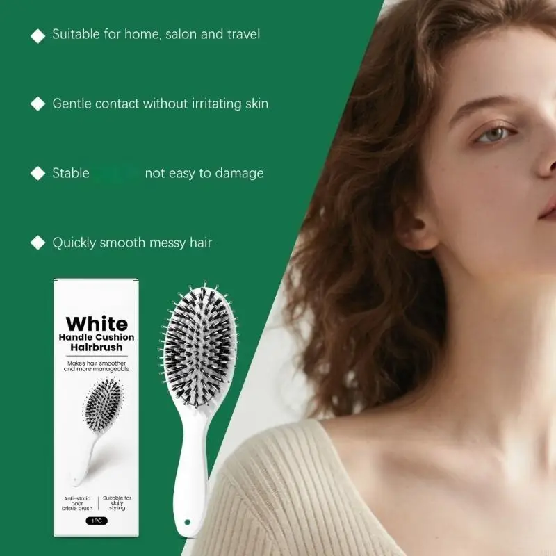 Hair Care Daily Routine - Wildschweinborsten und Nylonbürste sorgen für sanftes