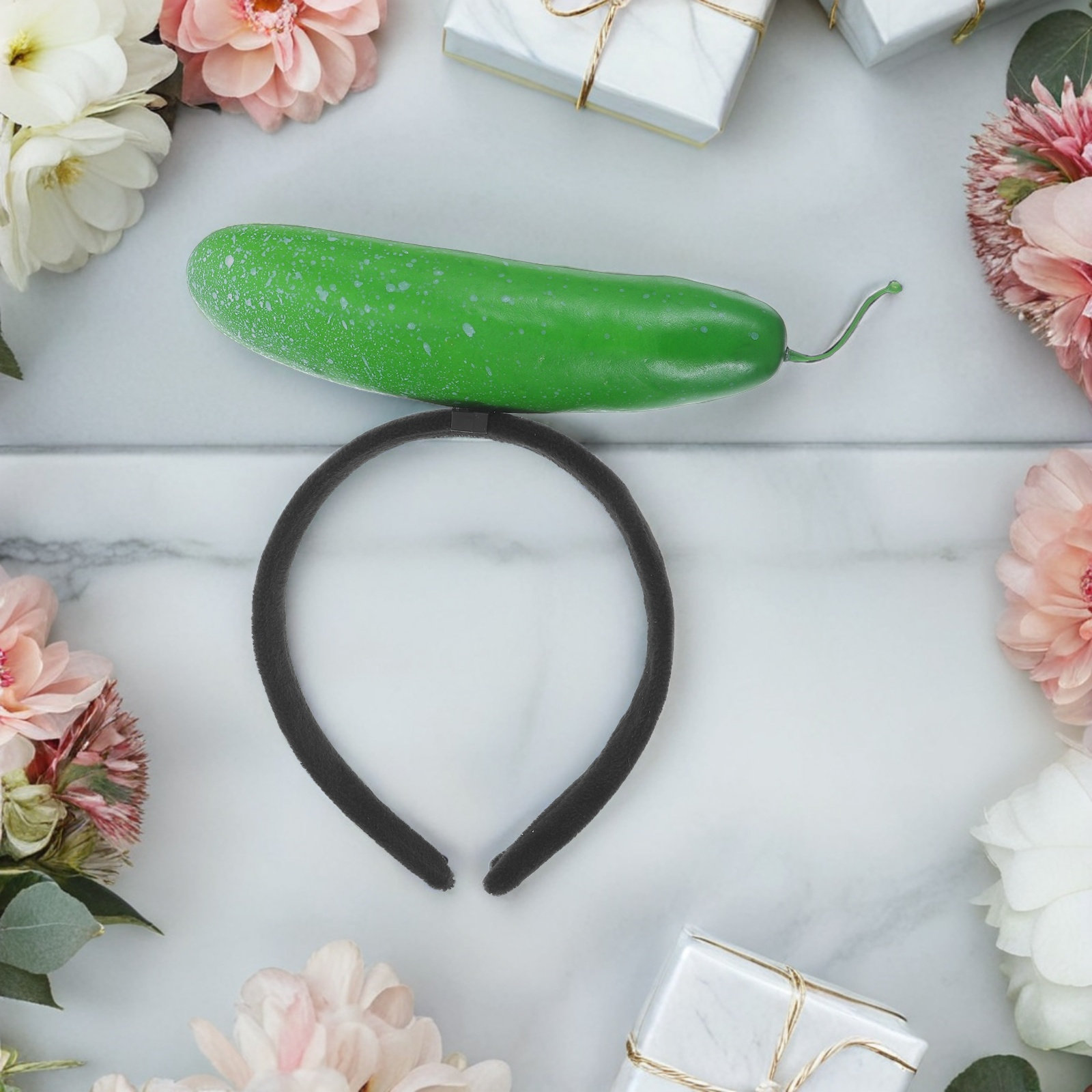 2 Stücke Lustiges Gurken-Stirn – Hair Care Vegetables Bewertung und Preis