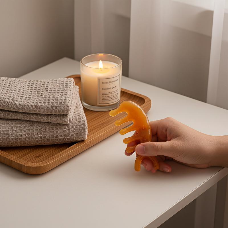 Harz-Kopfhaut-Massagekamm aus  – Hair Care Daily Routine Bewertung und Preis