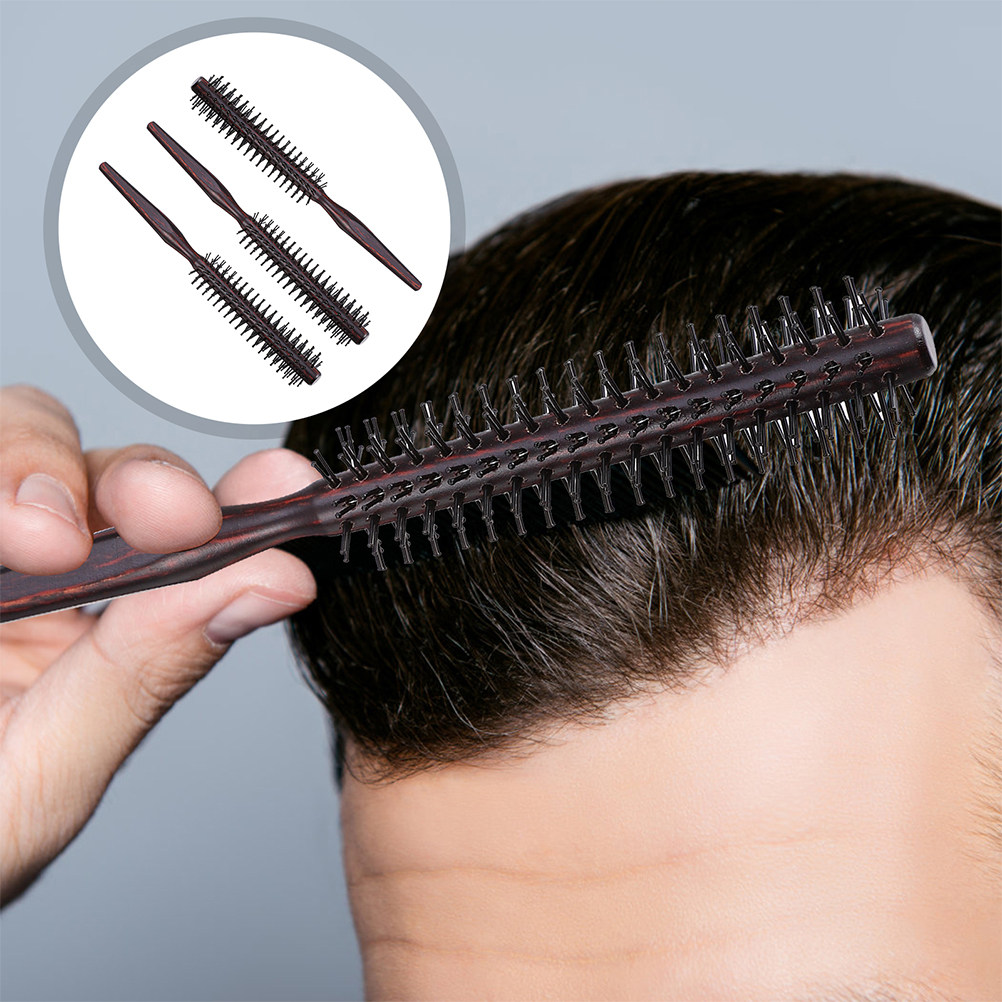 2 Stück Runde Holz-Haarbürste, – Hair Care In Salon Bewertung und Preis