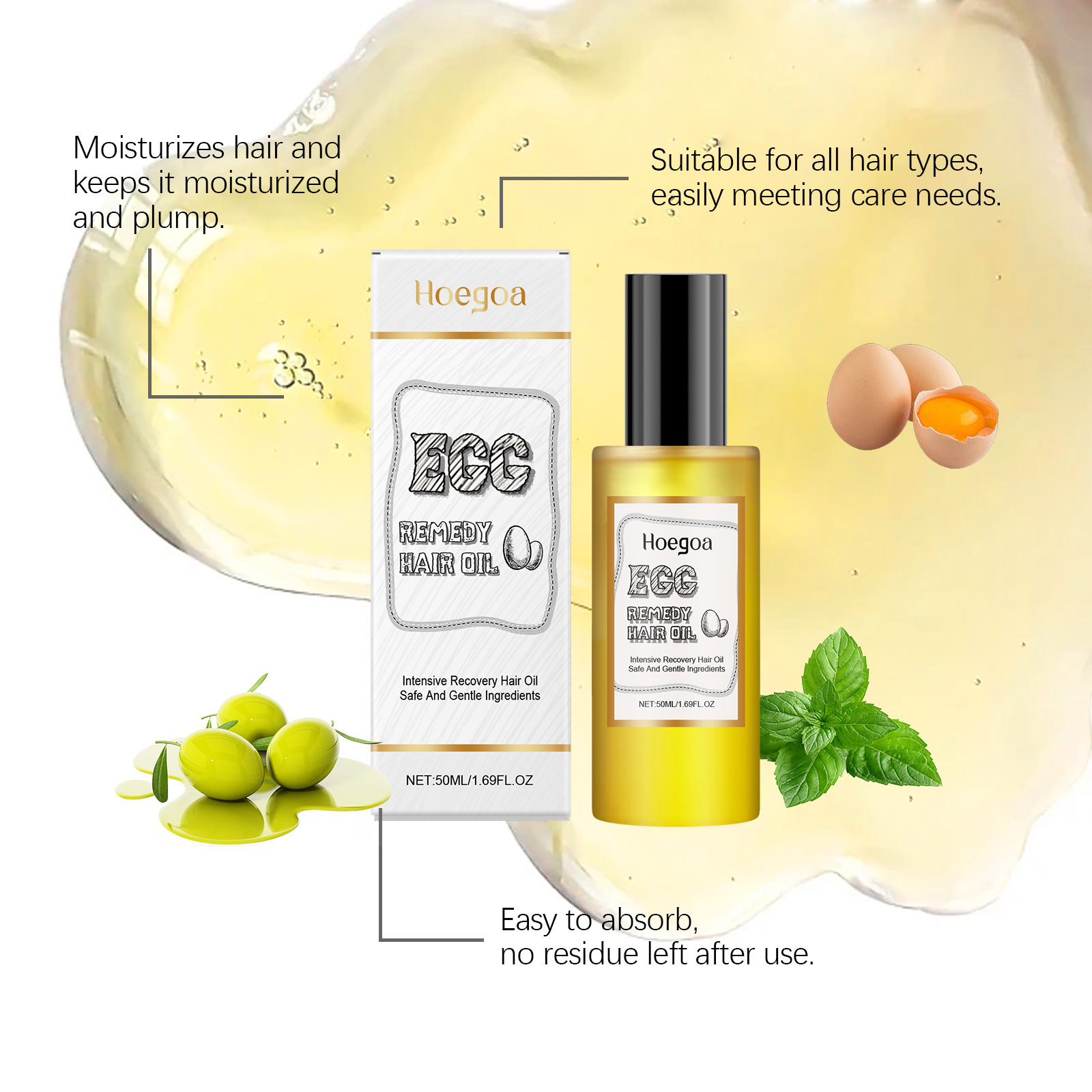 Eierheilmittel-Haaröl stellt w – Hair Care Naturally Bewertung und Preis